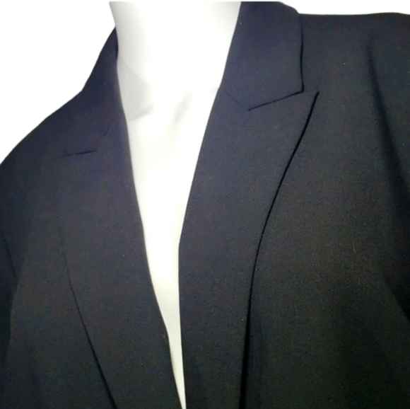 Calvin Klein Black Polyester Rayon Spandex Women's Jacket 🧥 Size 14 - Picture 7 of 15